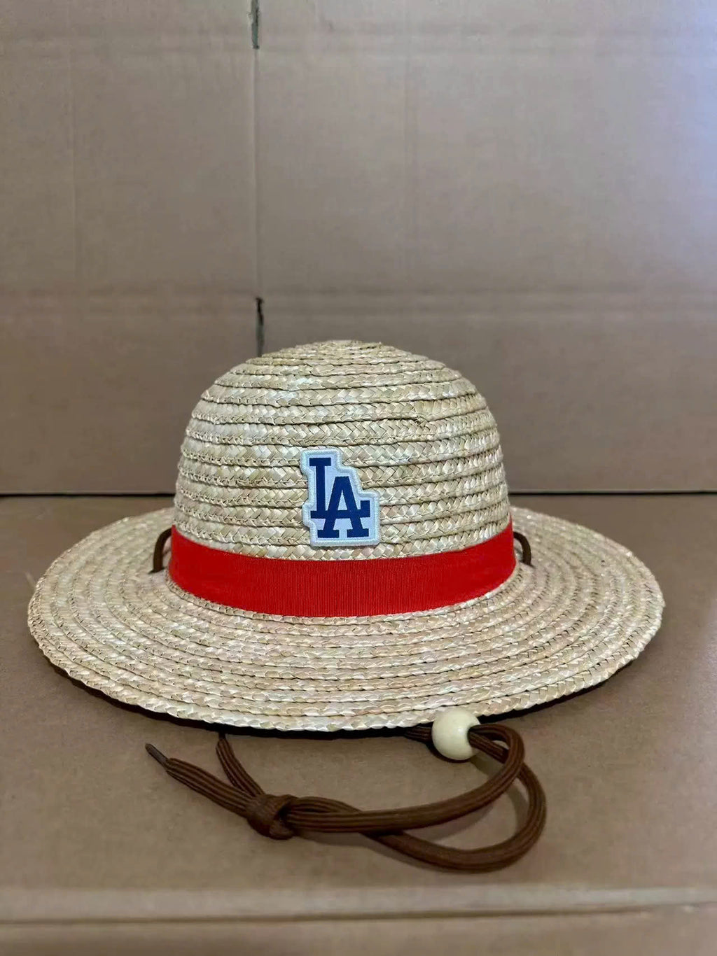 Los Angeles Dodgers LA x One Piece Logo Straw Hat - LeagueLockerGear