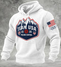 Team USA 2026 Winter Olympics Hoodie - Milano Cortina Embroidered Patch Sweatshirt - LeagueLockerGear
