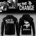Minnesota Vikings Be The Change Hoodie - NFL Social Justice Inspired Black Pullover Sweatshirt - LeagueLockerGear