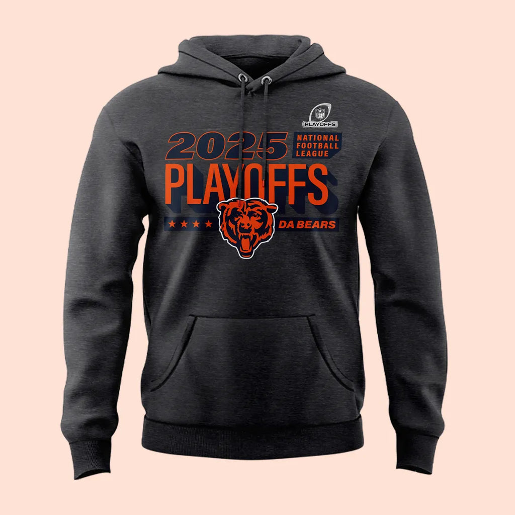 Chicago Bears 2025 Playoffs Hoodie - Good Better Best Clinched Sweatshirt for NFL Fans - LeagueLockerGear