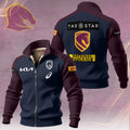 Brisbane Broncos Fleece Jacket - NRL Rugby League - LeagueLockerGear