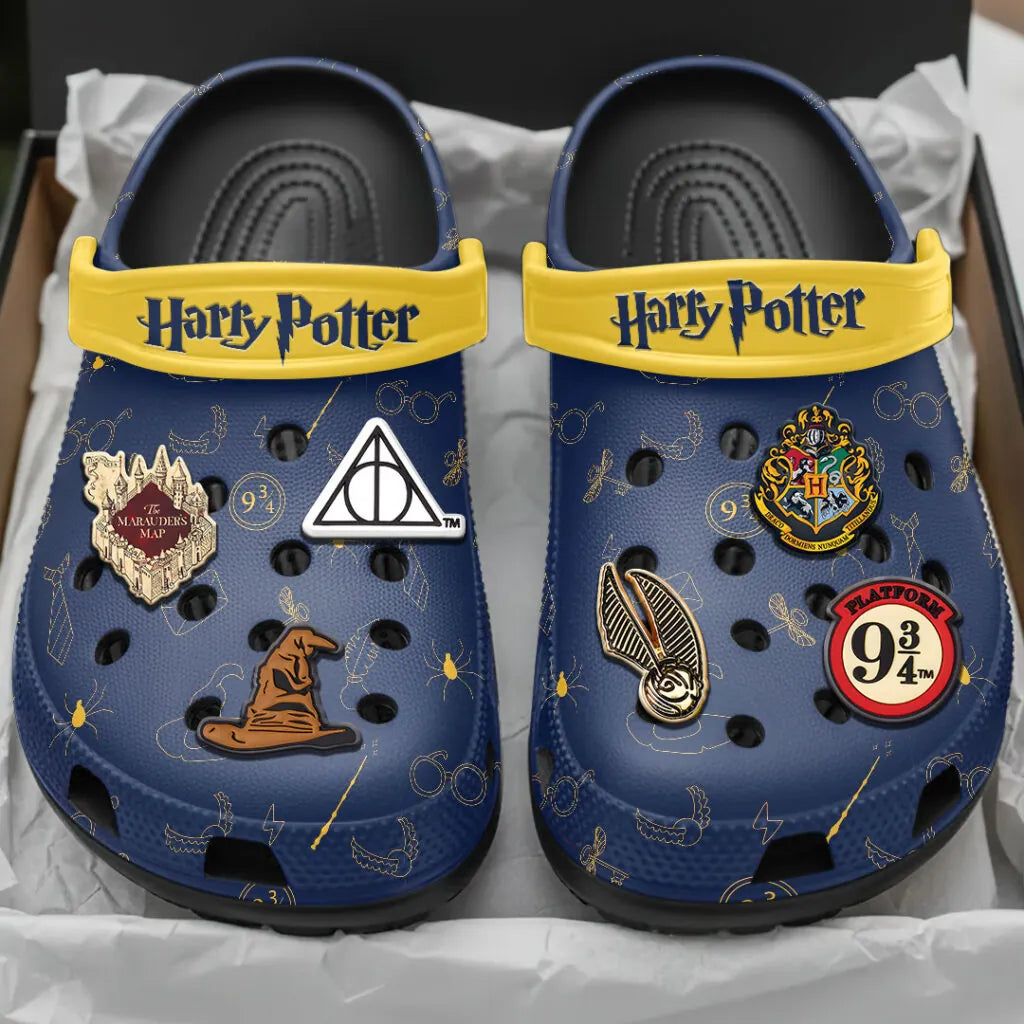 Harry Potter Themed Crocs Clogs - Harry Potter 25th Anniversary Clogs - LeagueLockerGear