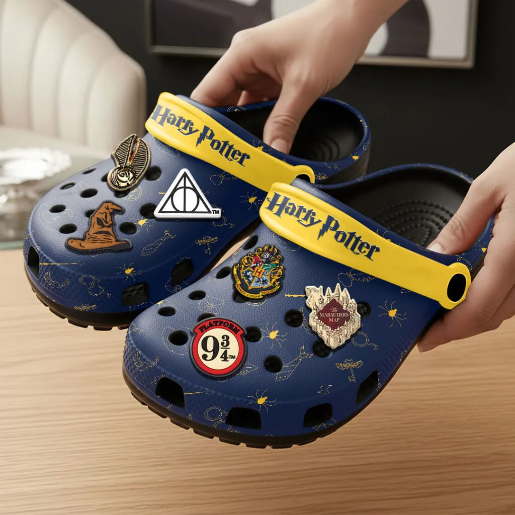 Harry Potter Themed Crocs Clogs - Harry Potter 25th Anniversary Clogs - LeagueLockerGear