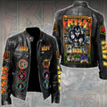 KISS Rock Band Motorcycle Leather Jacket 2026 - LeagueLockerGear