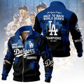 Los Angeles Dodgers Champions Fleece Jacket - World Series Back To Back - LeagueLockerGear