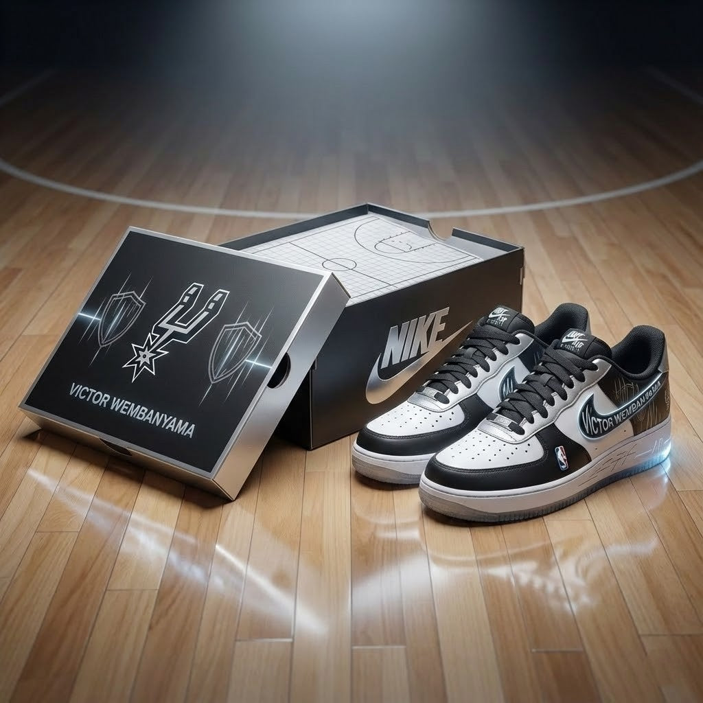 Victor Wembanyama San Antonio Spurs Nike Air Force 1 Sneakers - LeagueLockerGear