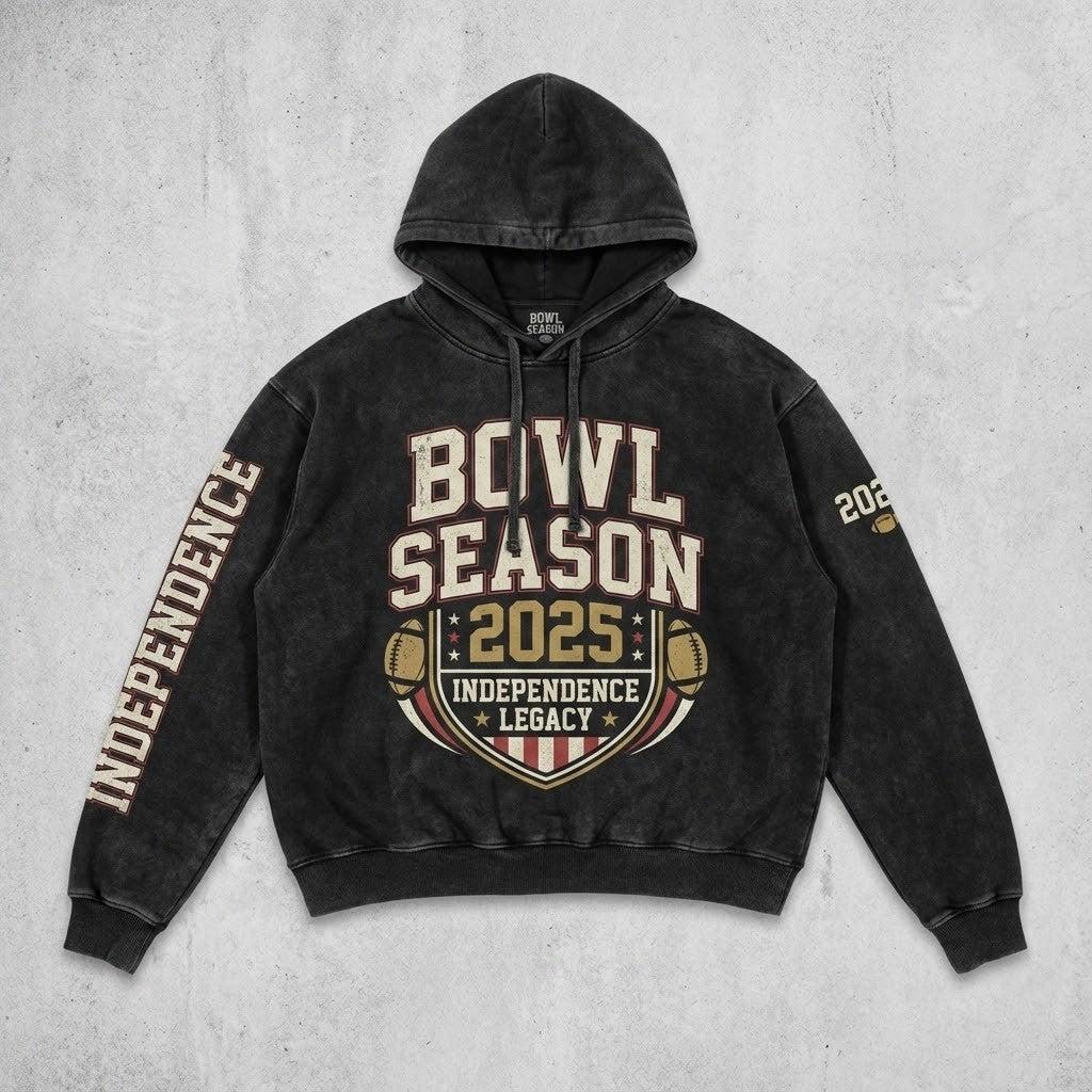 Bowl Season 2025 – Independence Legacy Acid Washed Hoodie - LeagueLockerGear