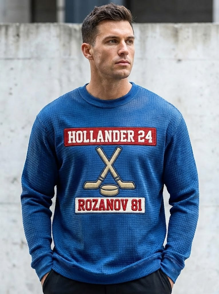 Hollander 24 Rozanov 81 Hockey Long Sleeve Shirt - LeagueLockerGear