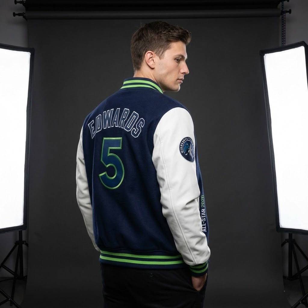 Anthony Edwards NBA All Stars 2026 Varsity Jacket - LeagueLockerGear