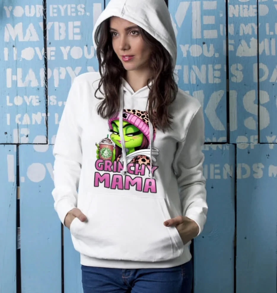 Custom Grinchy Mama Hoodie 2026 - LeagueLockerGear