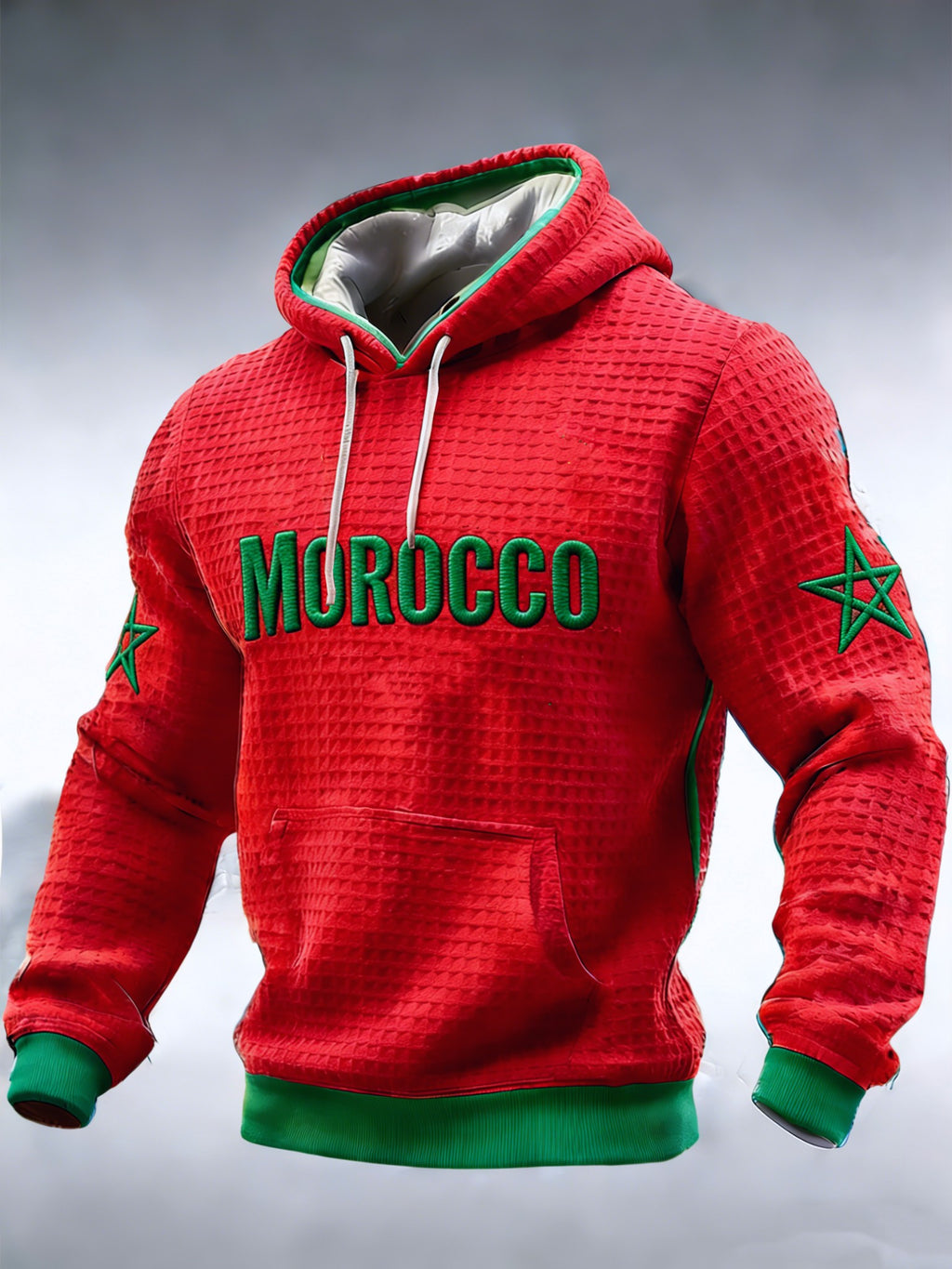 Morocco Moroccan Star Emblem Hoodie - LeagueLockerGear