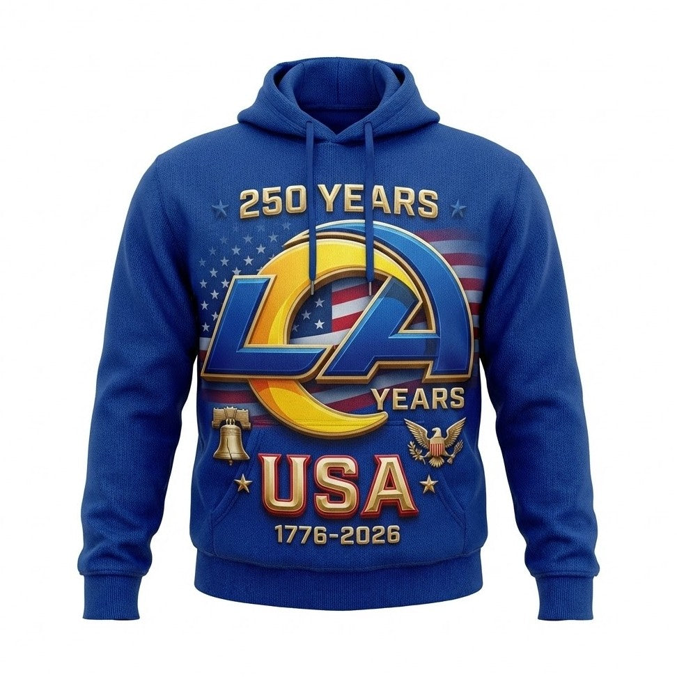Los Angeles Rams USA 250 Years 1776-2026 Anniversary Hoodie - LeagueLockerGear
