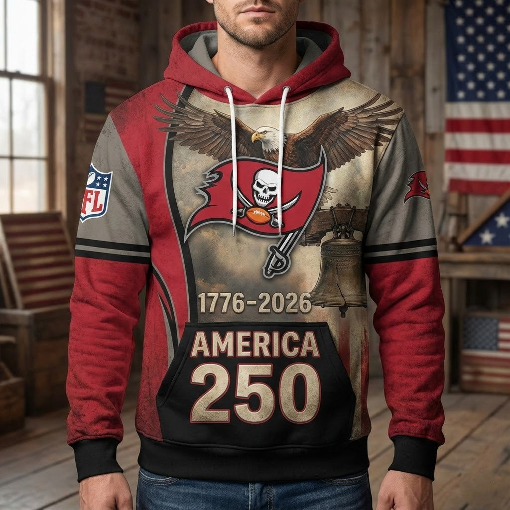 Tampa Bay Buccaneers America 250 Hoodie - LeagueLockerGear