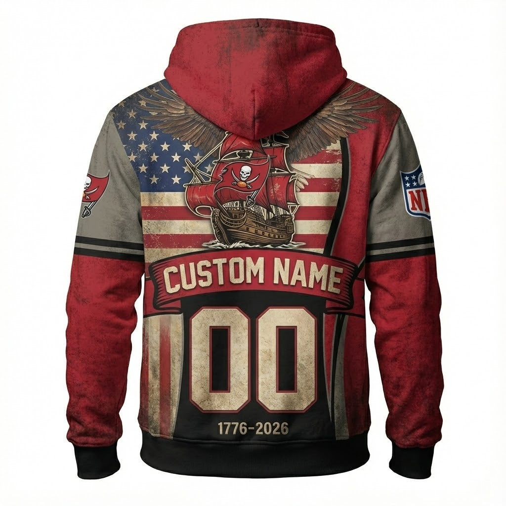 Tampa Bay Buccaneers America 250 Hoodie - LeagueLockerGear