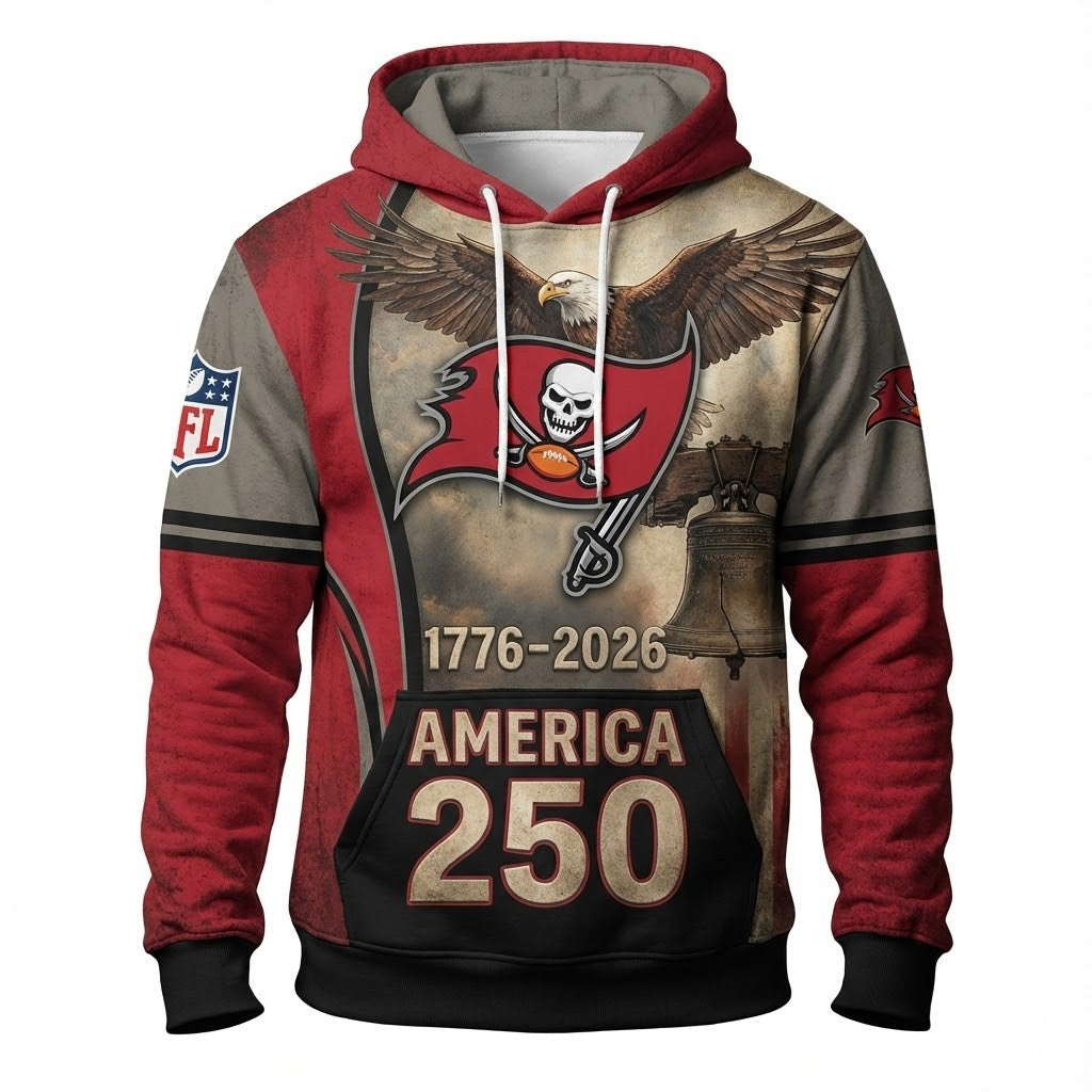 Tampa Bay Buccaneers America 250 Hoodie - LeagueLockerGear