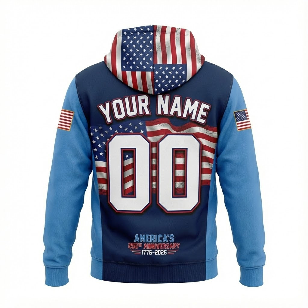 Tennessee Titans America's 250th Anniversary 1776-2026 Hoodie - LeagueLockerGear