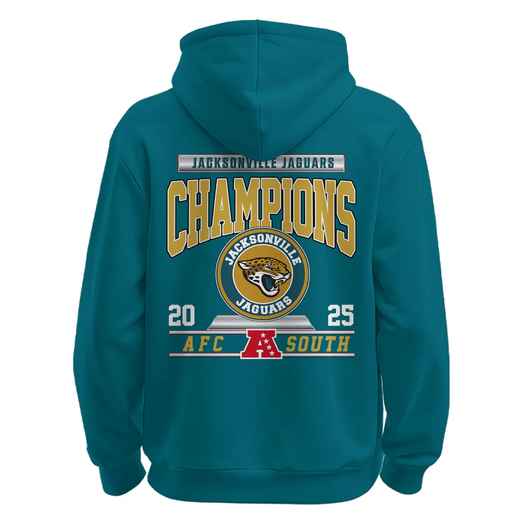 Jacksonville Jaguars AFC South Champions Hoodie 2025 - LeagueLockerGear