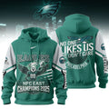 Philadelphia Eagles NFC East Champions Hoodie 2025 - LeagueLockerGear