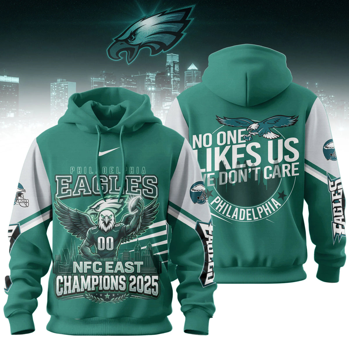 Philadelphia Eagles NFC East Champions Hoodie 2025 - LeagueLockerGear