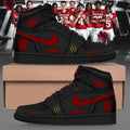 Indiana Hoosiers Football Custom Name Air Jordan 1 Shoes - LeagueLockerGear