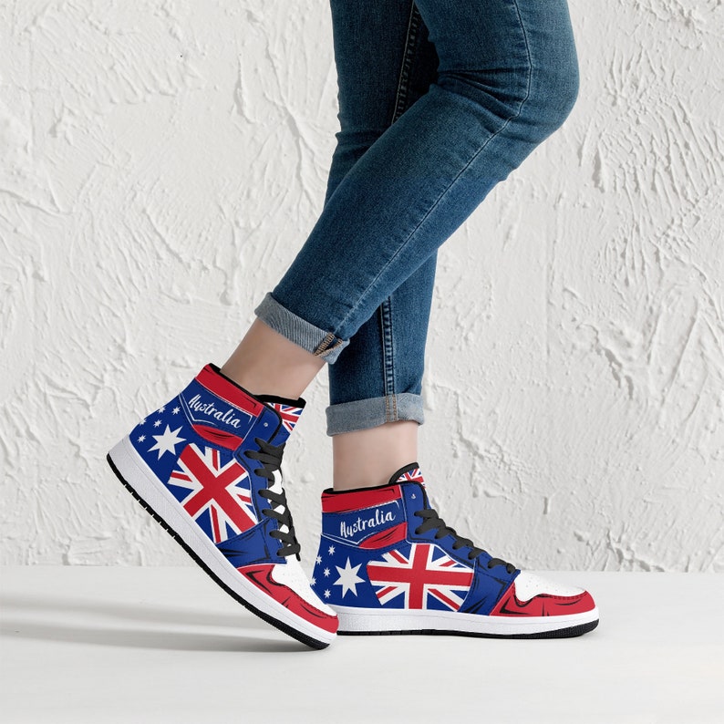 Australia Australian Flag High Top Shoes - LeagueLockerGear