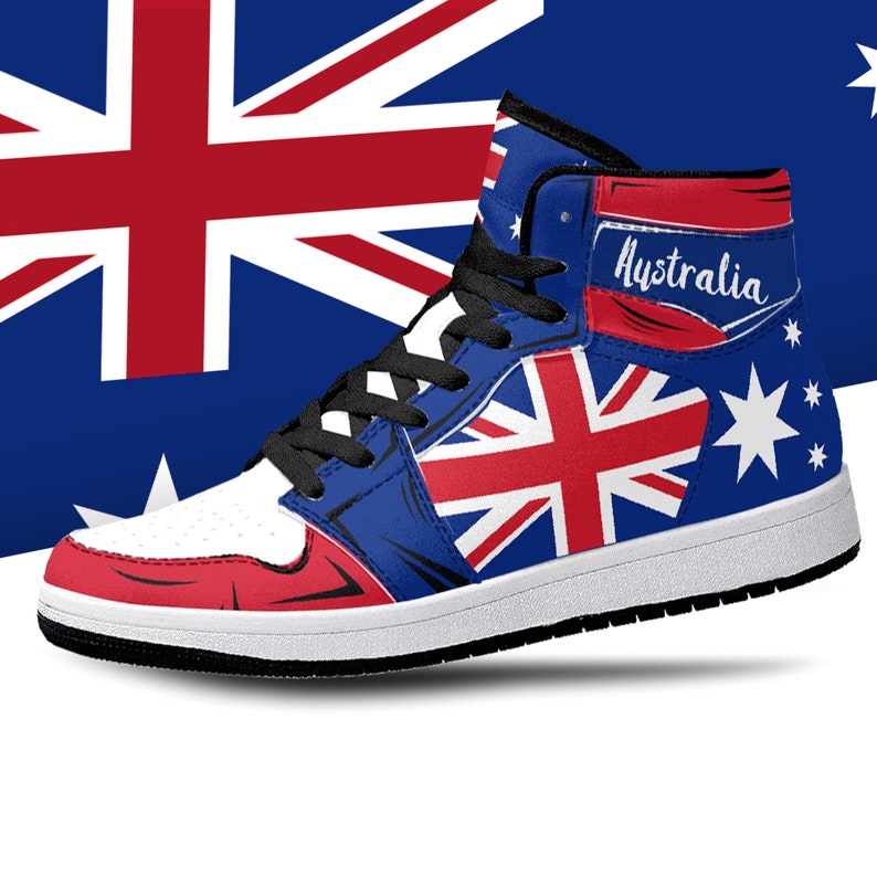 Australia Australian Flag High Top Shoes - LeagueLockerGear
