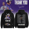Baltimore Ravens Thank You John Harbaugh Signature Hoodie - LeagueLockerGear