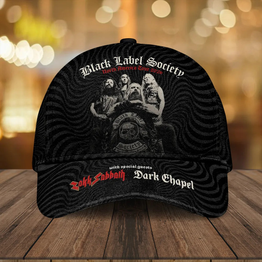Black Label Society North America Tour 2026 with Zakk Sabbath and Dark Chapel Baseball Cap - LeagueLockerGear