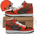Cleveland Browns Personalized Dawg Pound Jordan 1 High Shoes - LeagueLockerGear