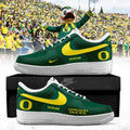 Oregon Ducks Custom Name Nike Air Force 1 Shoes - LeagueLockerGear
