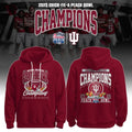 Indiana Hoosiers 2025 Chick-fil-A Peach Bowl Champions Hoodie - LeagueLockerGear