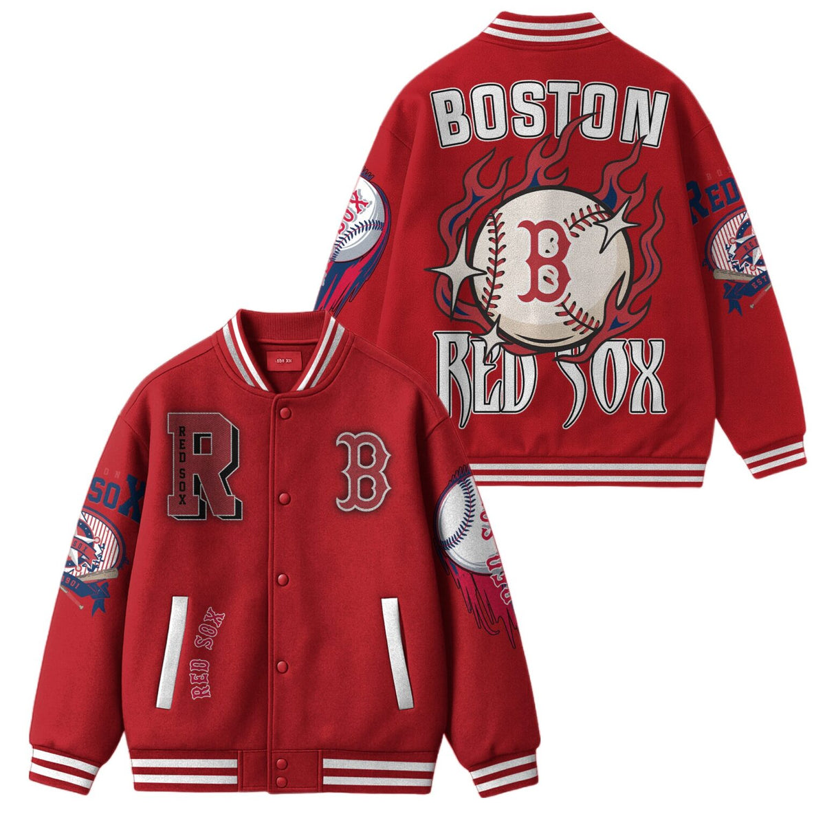 Boston Red Sox Baseball Varsity Jacket - LeagueLockerGear