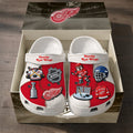 Detroit Red Wings Hockey Clogs With Charms - LeagueLockerGear
