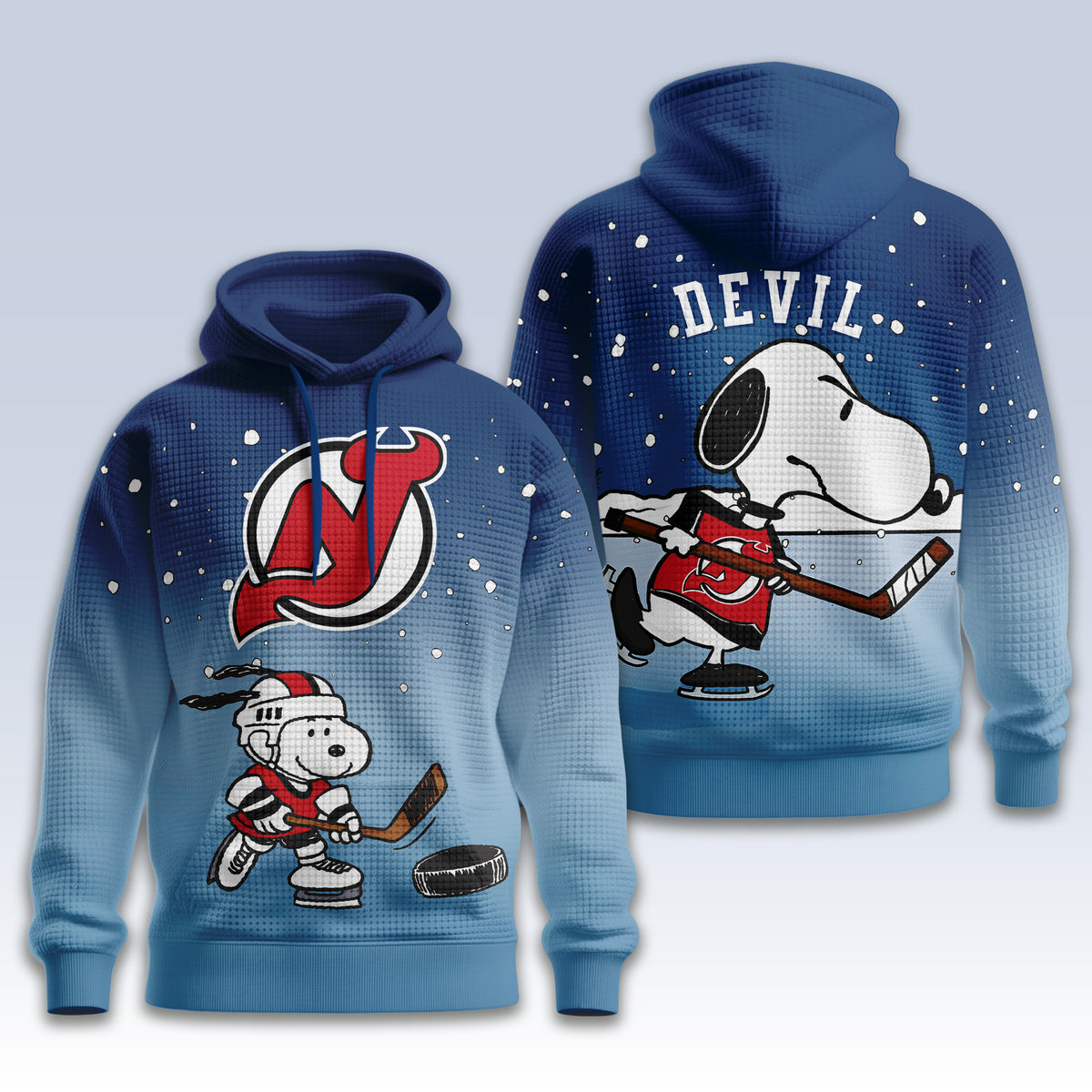 New Jersey Devils Snoopy Hockey Hoodie - LeagueLockerGear