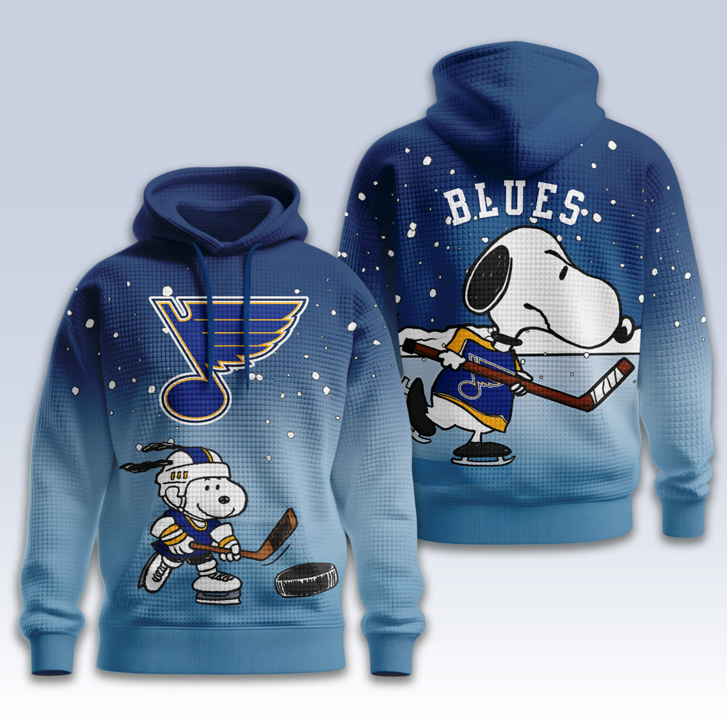 St. Louis Blues Snoopy Peanuts Hockey 3D Hoodie - LeagueLockerGear