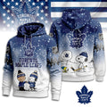 Toronto Maple Leafs Snoopy Charlie Brown Winter Hockey Hoodie - LeagueLockerGear