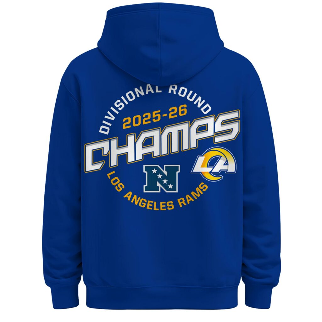 Los Angeles Rams Divisional Round Champs 2025-26 Hoodie - LeagueLockerGear