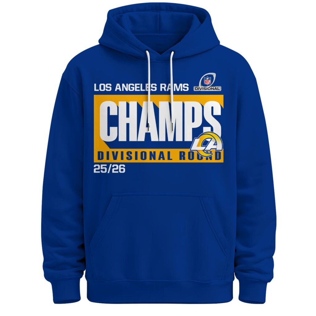 Los Angeles Rams Divisional Round Champs 2025-26 Hoodie - LeagueLockerGear