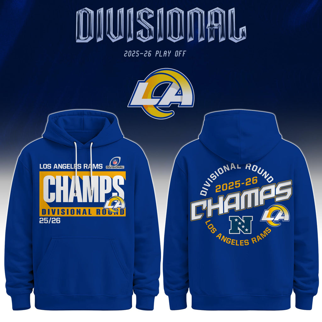 Los Angeles Rams Divisional Round Champs 2025-26 Hoodie - LeagueLockerGear