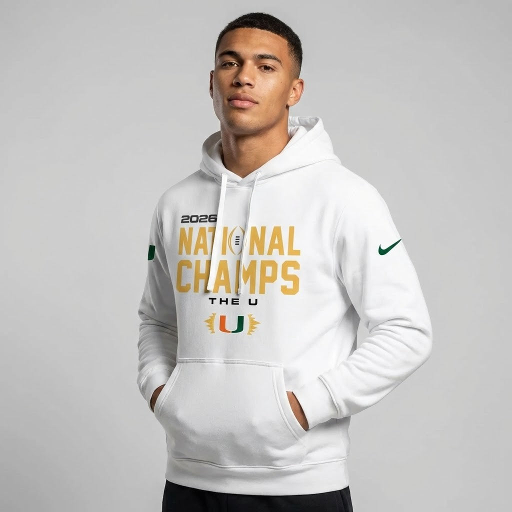 Miami Hurricanes 2026 National Champs Hoodie - LeagueLockerGear