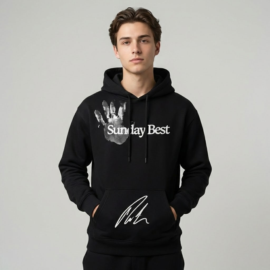Nick Jonas Sunday Best Handprint Signature Hoodie - LeagueLockerGear