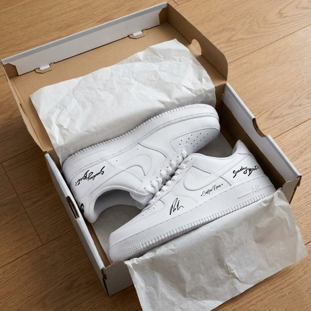 Nick Jonas Sunday Best Signed Custom Name Nike Air Force 1 - LeagueLockerGear