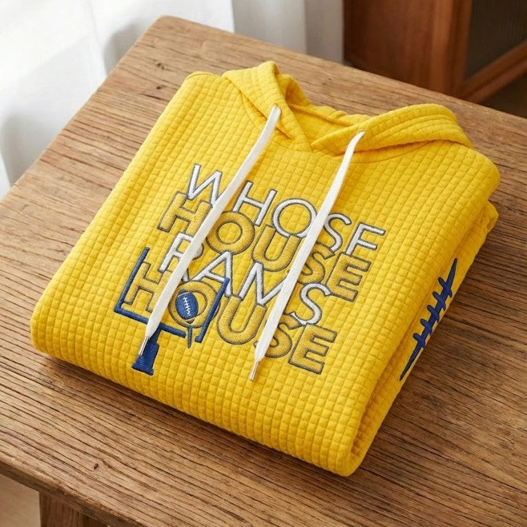 Los Angeles Rams Whose House Rams House Hoodie - LeagueLockerGear