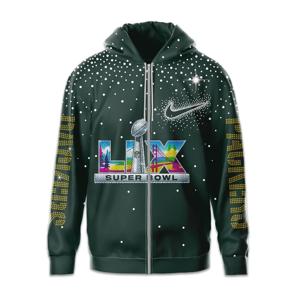 Green Bay Packers Super Bowl LIX Hoodie - LeagueLockerGear