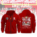 Indiana Hoosiers 2026 CFP National Champions Custom Name Zip Hoodie - LeagueLockerGear
