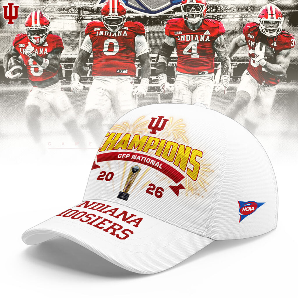 Indiana Hoosiers CFP National Champions 2026 Cap - LeagueLockerGear