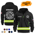 Firefighter Personalized Name Fire Department 3D Hoodie - LeagueLockerGear