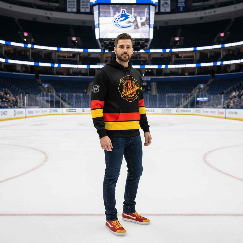 Vancouver Canucks Firefighter 2026 Hoodie - LeagueLockerGear