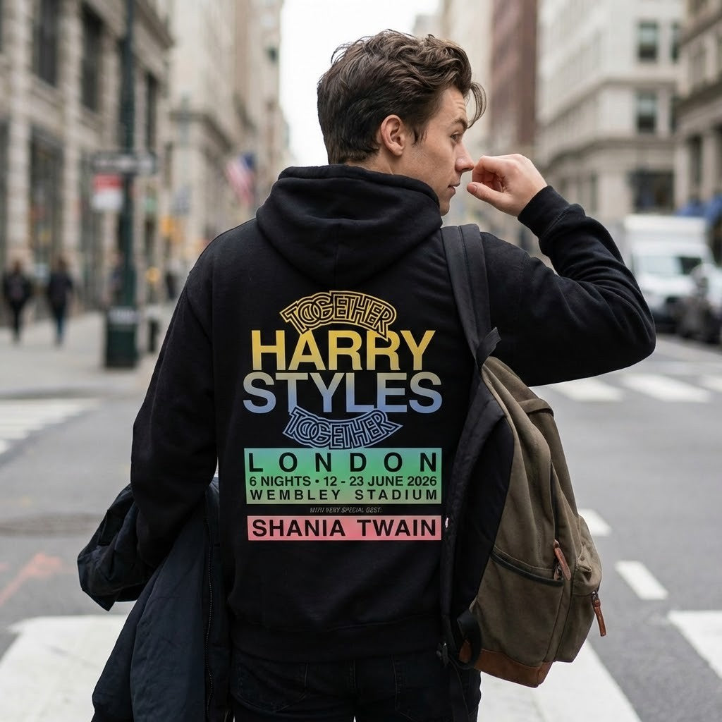 Harry Styles Together Tour London 2026 Wembley Stadium with Shania Twain Hoodie - LeagueLockerGear