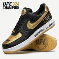UFC 324 Champion Custom Name Nike Air Force 1 - LeagueLockerGear